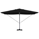 PARASOL WYSIĘGNIKOWY - CZARNY POLIESTER STAL MALOWANA PROSZKOWO DUŻY