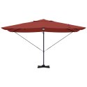 VidaXL Parasol Wysięgnikowy Terakota Poliester Duży Składany Okrągły