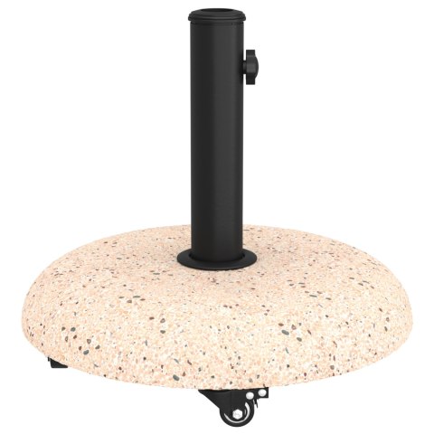 PODSTAWA PARASOLA NA KÓŁKACH DO RUR 37/42/52/58MM ŻÓŁTY BETON