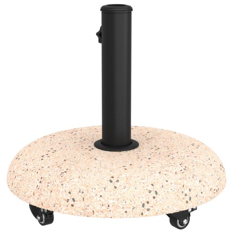 PODSTAWA PARASOLA NA KÓŁKACH DO RUR 37/42/52/58MM ŻÓŁTY BETON