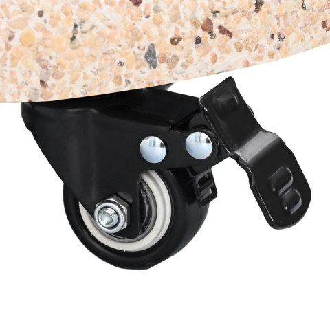 PODSTAWA PARASOLA NA KÓŁKACH DO RUR 37/42/52/58MM ŻÓŁTY BETON