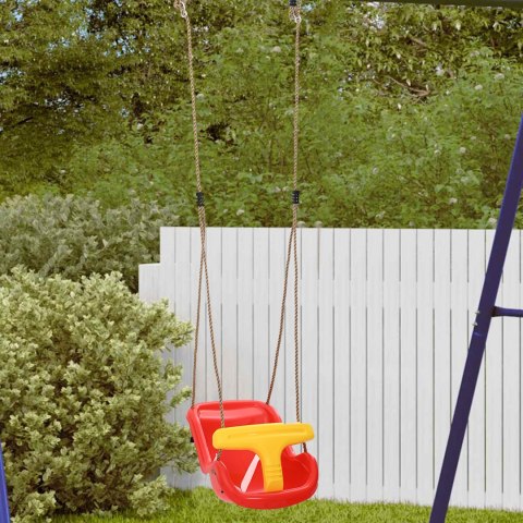 HUŚTAWKA DLA NIEMOWLĄT Z PASEM BEZPIECZEŃSTWA I REGULOWANYM SZNURKIEM PLASTIKOWYM