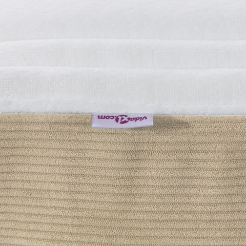 MATERAC KIESZENIOWY W JASNOZIELONYM I SZARYM KOLORZE ŚREDNI 90X200X20CM Z TKANINY