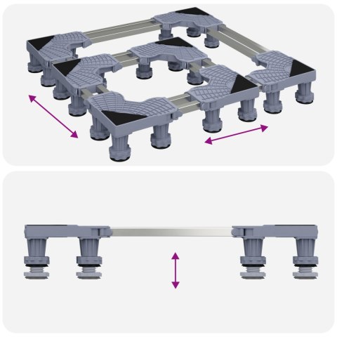 REGULOWANA PLATFORMA POD PRALKE I SUSZARKE STABILNA I SOLIDNA DO 400KG
