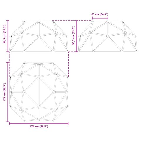 DOME WSPINACZKOWE DLA DZIECI 3-10 LAT 196CM 200KG