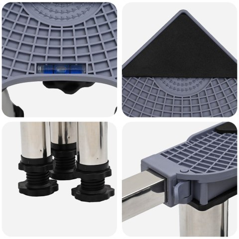 REGULOWANA PODSTAWA POD PRALKE METALOWA STABILNA I WYTRZYMALA DO LAZIENKI 300KG