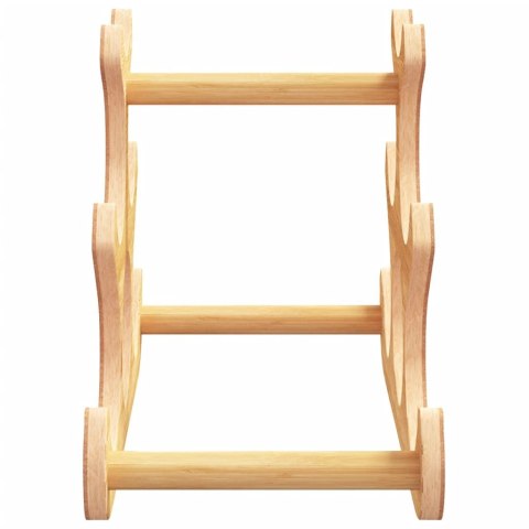 STOJAK NA 6 BUTELEK WINA 35X18X25,5CM BAMBUS