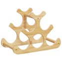 STOJAK NA 6 BUTELEK WINA 35X18X25,5CM BAMBUS