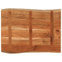 BLAT STOŁU 90X60X3,8CM DREWNO AKACJOWE NATURALNA KRAWĘDŹ