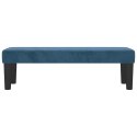 ŁAWKA CIEMNONIEBIESKA 100X30X30CM TAPICEROWANA AKSAMITEM