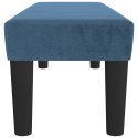 ŁAWKA CIEMNONIEBIESKA 100X30X30CM TAPICEROWANA AKSAMITEM
