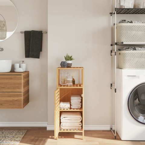 SZAFKA ŁAZIENKOWA Z PÓŁKĄ 36X33X87CM BAMBUS