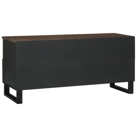 SZAFKA TV 100X33.5X46CM DREWNO MANGOWCA I DREWNO DREWNOPOCHODNE