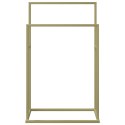 WOLNOSTOJĄCY WIESZAK NA RĘCZNIKI ZŁOTY 48X24X78,5CM ŻELAZNY