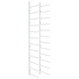 ŚCIENNY UCHWYT NA 36 BUTELEK WINA BIAŁY ŻELAZNY