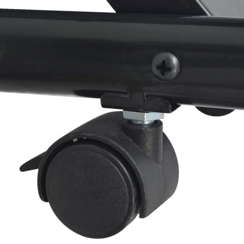 STOJAK NA GAZETY/CZASOPISMA 47X40X134CM CZARNY I BIAŁY A4