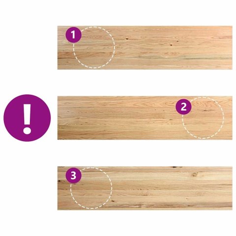 PARAPETY 2 SZT. SUROWE 160X40X2CM LITE DREWNO DĘBOWE