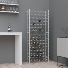 STOJAK NA 96 BUTELEK WINA BIAŁY METALOWY