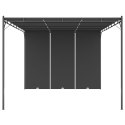 ALTANA OGRODOWA Z ZASŁONĄ BOCZNĄ 4X3X2,25M ANTRACYTOWA