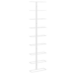 ŚCIENNY UCHWYT NA 9 BUTELEK WINA BIAŁY ŻELAZNY