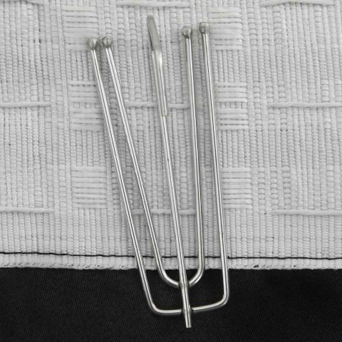 ZASŁONA STYLIZOWANA NA LNIANĄ Z HACZYKAMI CZARNA 290X245CM