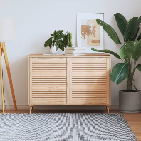 DRZWI ŻALUZJOWE DO SZAFKI 2 SZT. 69X59,4CM DREWNO SOSNOWE