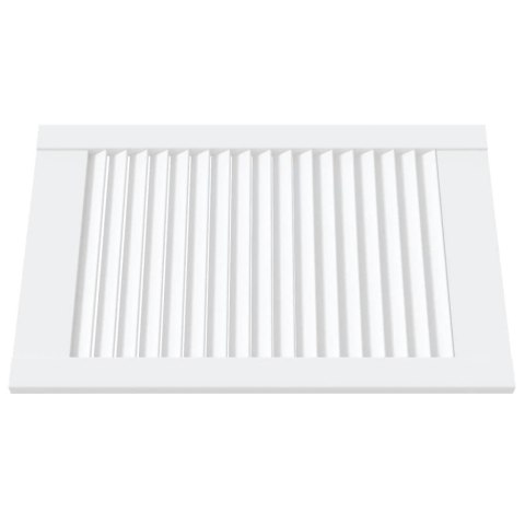 DRZWI ŻALUZJOWE DO SZAFKI 2 SZT. BIAŁE 61,5X39,4CM SOSNOWE