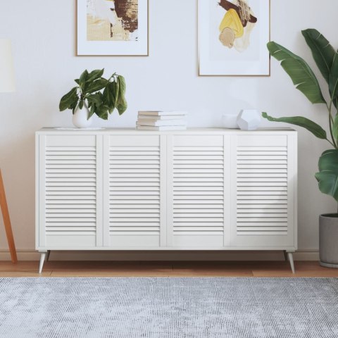 DRZWI ŻALUZJOWE DO SZAFKI 4 SZT. BIAŁE 69X39,4CM SOSNOWE