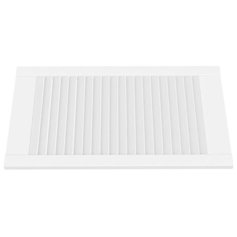 DRZWI ŻALUZJOWE DO SZAFKI 4 SZT. BIAŁE 69X39,4CM SOSNOWE