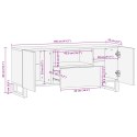 SZAFKA RTV 105X33.5X46CM Z LITEGO DREWNA MANGO
