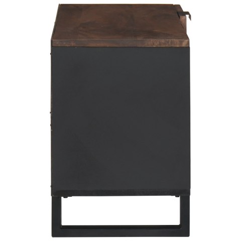SZAFKA RTV 80X31.5X46CM LITE DREWNO MANGO I DREWNO INŻYNIERYJNE