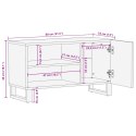 SZAFKA RTV 80X31.5X46CM LITE DREWNO MANGO I DREWNO INŻYNIERYJNE