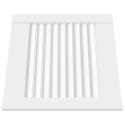 DRZWI ŻALUZJOWE DO SZAFKI 2 SZT. BIAŁE 39,5X39,4CM SOSNOWE