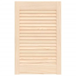 DRZWI ŻALUZJOWE DO SZAFKI 61,5X39,4CM LITE DREWNO SOSNOWE