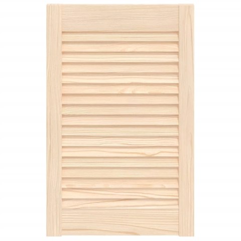 DRZWI ŻALUZJOWE DO SZAFKI 61,5X39,4CM LITE DREWNO SOSNOWE