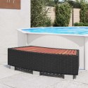 STOPIEŃ DO SPA 92X 45X 25CM POLIRATTANOWY CZARNY
