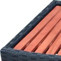 STOPIEŃ DO SPA 92X 45X 25CM POLIRATTANOWY CZARNY