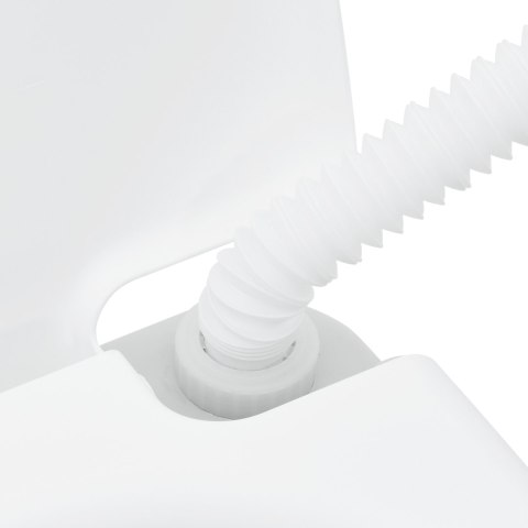 TOALETA CAMPINGOWA SZARY KORPUS + BIAŁA POKRYWA + CHŁODNY SZARY