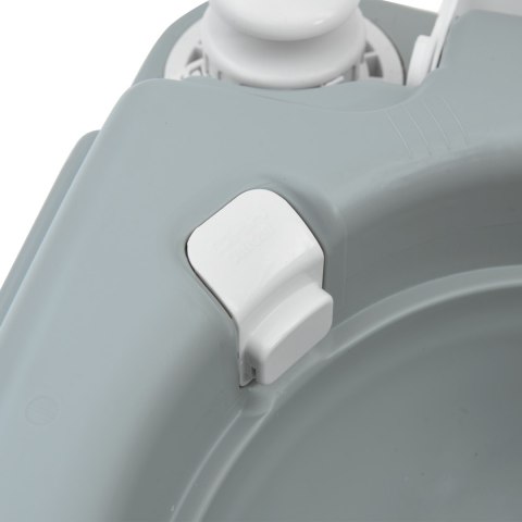 TOALETA KEMPINGOWA PRZENOŚNA WC TURYSTYCZNA NA BIWAK JACHT SZARA SOLIDNA