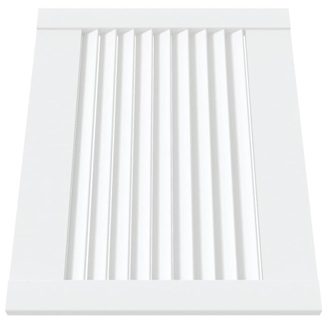 DRZWI ŻALUZJOWE DO SZAFKI 2 SZT. BIAŁE 39,5X49,4CM SOSNOWE