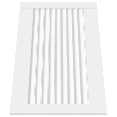 DRZWI ŻALUZJOWE DO SZAFKI 2 SZT. BIAŁE 39,5X59,4CM SOSNOWE