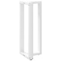NOGI DO STOŁU BAROWEGO W KSZTAŁCIE LITERY T 2 SZT. BIAŁE 40X35X(100-101)CM STAL