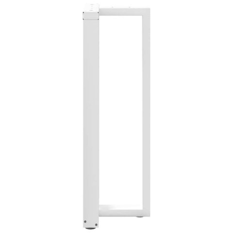 NOGI DO STOŁU BAROWEGO W KSZTAŁCIE LITERY T 2 SZT. BIAŁE 40X35X(110-111)CM STAL