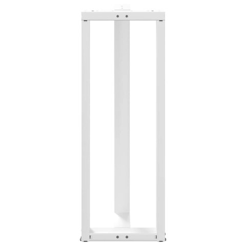 NOGI DO STOŁU BAROWEGO W KSZTAŁCIE LITERY T 2 SZT. BIAŁE 40X35X(110-111)CM STAL