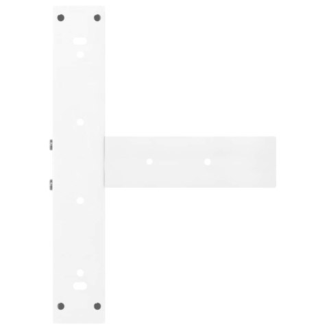 NOGI DO STOŁU BAROWEGO W KSZTAŁCIE LITERY T 2 SZT. BIAŁE 40X35X(110-111)CM STAL