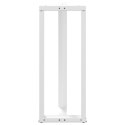 NOGI DO STOŁU BAROWEGO W KSZTAŁCIE LITERY T 2 SZT. BIAŁE 50X35X(100-101)CM STAL