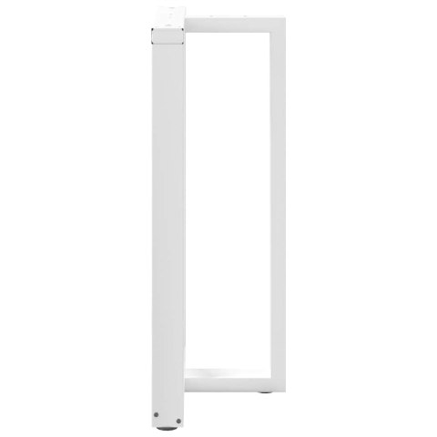 NOGI DO STOŁU BAROWEGO W KSZTAŁCIE LITERY T 2 SZT. BIAŁE 60X35X(100-101)CM STAL