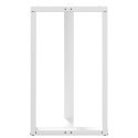 NOGI DO STOŁU BAROWEGO W KSZTAŁCIE LITERY T 2 SZT. BIAŁE 60X35X(100-101)CM STAL