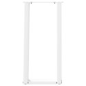 NOGI DO STOŁU KONSOLOWEGO W KSZTAŁCIE LITERY U 2 SZT. BIAŁE 28X(7273)CM STAL