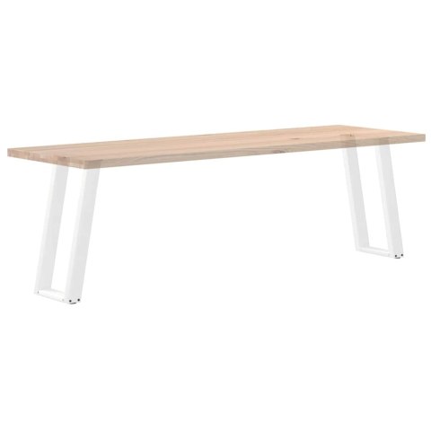 NOGI DO STOŁU KONSOLOWEGO W KSZTAŁCIE LITERY U 2 SZT. BIAŁE 28X(7273)CM STAL